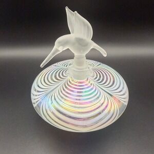 Glass Act Studio Perfume Bottle Excellent Vintage 60s Iridescent